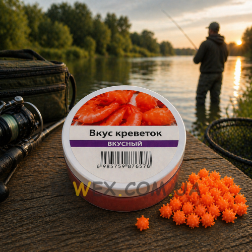 Рибальська поплавкова насадка приманка Power Float Bait 15 мм аромат Креветка (988)