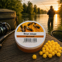 Рыболовная поплавочная насадка приманка Power Float Bait 15 мм аромат Мед (988)
