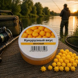 Рыболовная поплавочная насадка приманка Power Float Bait 13 мм аромат Кукуруза (988)