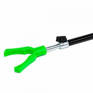 Підставка під вудлище 110 см стійка для вудки алюмінієва тримач рибальський, Зелений