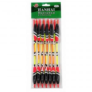 Набір рибацьких поплавків бальзовий Hanhai 3-7 набір 10 шт 3г (988)