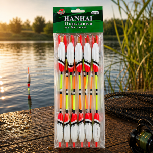 Набір рибацьких поплавків бальзовий Hanhai 3-7 набір 10 шт 4г (988)