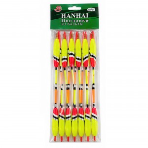 Набір рибацьких поплавків бальзовий Hanhai 3-7 набір 10 шт 6г (988)