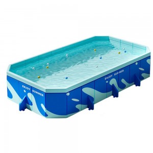 Сімейний складаний басейн Pool 318×183×50 см із жорсткими стінками, швидке розкладення, злив води(ARSH/KAR107)