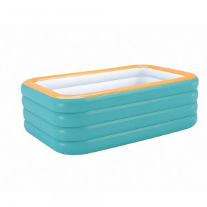 Великий надувний басейн Pool 210х145х56 см сімейний ПВХ басейн для дітей і дорослих (ARSH/KAR108)