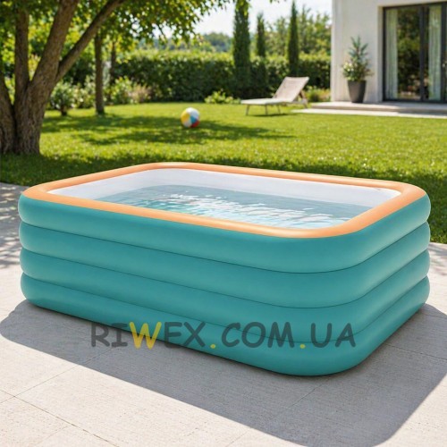 Великий надувний басейн Pool 210х145х56 см сімейний ПВХ басейн для дітей і дорослих (ARSH/KAR108)