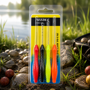 Набір для посадки бойлів короповий needle combo set, інструменти для волосяного монтажу, бойли/пеллети/pop-up GZ-019 (3 ​​голки + свердло) (988)