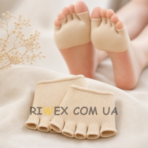 Напівносок для пальців ніг Five Toe Socks бандаж від мозолів натоптишів і дискомфорту (509/9500)
