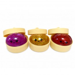 Антистрес іграшка сквіш BUN Squishy Rainbow Mystery м'яка іграшка булочка пельмень 8.5 см випадковий колір (OX)