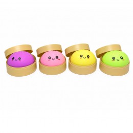 Антистрес іграшка сквіш BUN Squishy Dumpling м'яка іграшка булочка пельмень 8.5 см випадковий колір (OX)