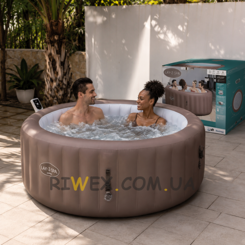 Надувне джакузі Bestway 6001G Lay-Z-Spa Hawaii 196x71 см 1325 л/год 6 місць 980 л (АТ)
