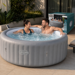 Надувное джакузи Bestway 6001J Lay-Z-Spa Hawaii 236x71 см, расход 1325 л/ч, 8 мест, 1440 л (AT)