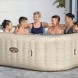 Надувне квадратне джакузі Bestway 6001M Lay-Z-Spa Hawaii 201x71 см, витрата води 1325 л/год, на 6 осіб, об’єм 1180 л (АТ)