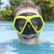 Дитяча маска для плавання прозорі лінзи з UV-захистом, регульований ремінець Bestway 22040 Жовтий (АТ)