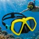 Дитяча маска для плавання прозорі лінзи з UV-захистом, регульований ремінець Bestway 22040 Жовтий (АТ)