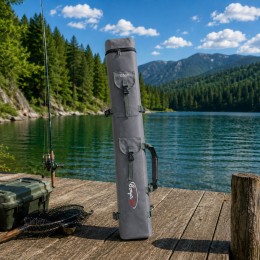 Чехол для удилищ Boya By SP Rod Bag 135 см жесткий двухсекционный тубус Oxford, Серый (988)