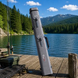 Чехол для удилищ Boya By SP Rod Bag 150 см жесткий двухсекционный тубус Oxford, Серый (988)
