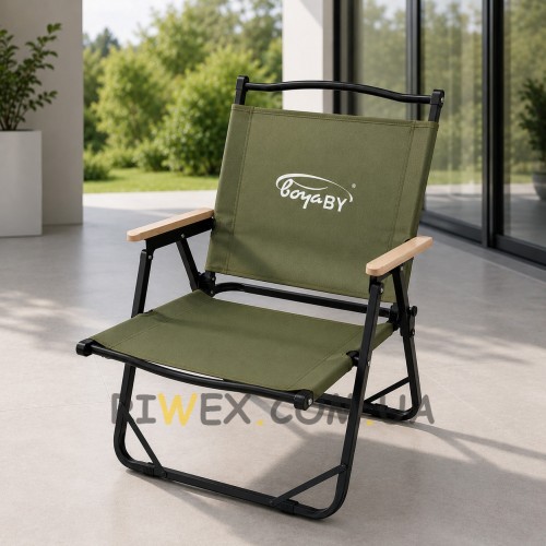 Крісло туристичне складане BoyaBY KMT-01 Oxford 600D для відпочинку кемпінгу риболовлі (988)