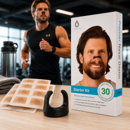 Магнітний розширювач носа Bodasan Nasal Dilator — носова кліпса проти хропіння, універсальний розмір Чорний (X26)