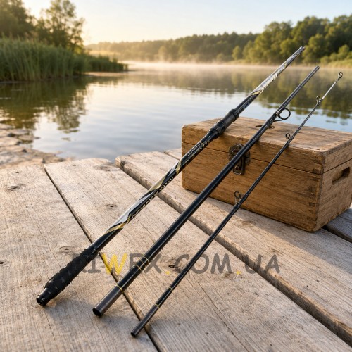 Удилище MIFINE Aurora Surf 4.5 м 100-200 г штекерное карбоновое с кольцами SIC черное (988/10614-450)