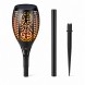 Уличный садовый фонарь Solar Flame LED 50 см с мерцающим эффектом живого пламени (4409/11021)