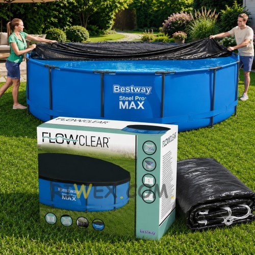 Накриття на каркасний басейн Bestway 58038 470 см ПВХ тент для басейнів Steel Pro (AT)