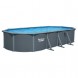 Овальний каркасний басейн Bestway Hydrium 561CW 730x360x132 см комплект насос тент підстилка сходи, 27090 л (AT)