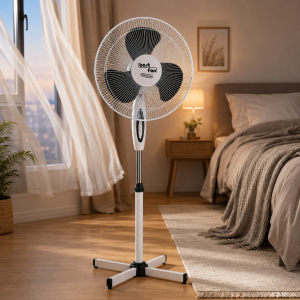 Вентилятор підлоговий 40 см, 3 швидкості, поворотний 90°, регулювання висоти, захисна решітка Bestfan BT-001 Білий (235) Вентилятор підлоговий 40 см, 3 швидкості, поворотний 90°, регулювання висоти, захисна решітка Bestfan BT-001 Білий (235)