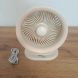 Настольный аккумуляторный вентилятор Bestfan BT-003 USB 15 см, 3 скорости, DC 5V 5W, регулировка наклона 90° кабель USB (X35)