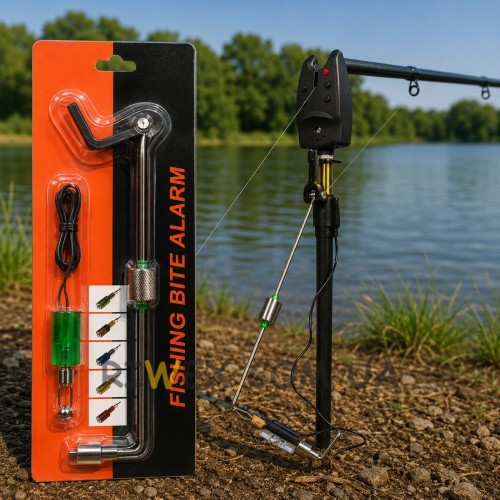 Карповый свингер на штанге Fishing Bite Alarm с регулируемым грузом и подключением LED индикации (988/15-2602)