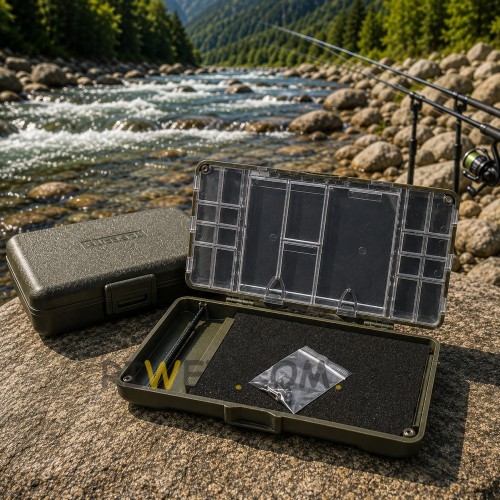 Органайзер для карповых монтажов Carp fishing box HZ-01 двухсторонняя коробка для снастей и поводков (5650)