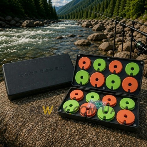 Органайзер для карповых монтажов Carp fishing box HZ-10 двухсторонняя коробка для снастей и поводков (5650)