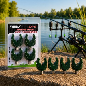 Рыболовная подставка под удочку Weida ZJT-06 4 шт с резьбовым креплением для снастей, Темно-зеленый (5650) Рыболовная подставка под удочку Weida ZJT-06 4 шт с резьбовым креплением для снастей, Темно-зеленый (5650)