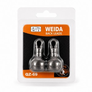 Набор грузил джиг риг металлические с быстрой застежкой для рыбалки Weida QZ-02-28 2 шт.,28 г (5650)