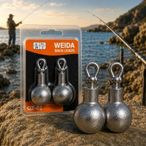 Набор грузил джиг риг металлические с быстрой застежкой для рыбалки Weida QZ-02-28 2 шт.,28 г (5650)