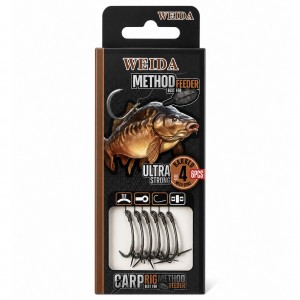 Готовые поводки для карповой рыбалки комплект 6в1 Weida Method Feeder QZ-14, размер 4 (5650)