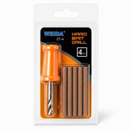Пробочные цилиндры для бойлов и сверло для плавающих насадок карпа Weida GJ-04-4, 4 мм 5 шт (5650)