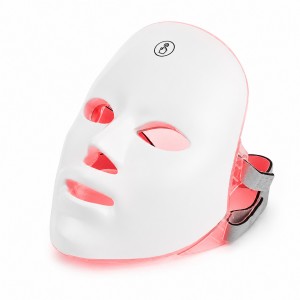 LED маска для лица с 7 цветами светотерапии маска-массажер для лифтинга и омоложения кожи (X40/33592)