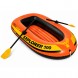 Надувна лодка для відпочинку та риболовлі двомісна з веслами насосом Intex Explorer 300 Set 58332 (АТ)