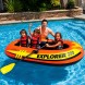 Надувна лодка для відпочинку та риболовлі двомісна з веслами насосом Intex Explorer 300 Set 58332 (АТ)