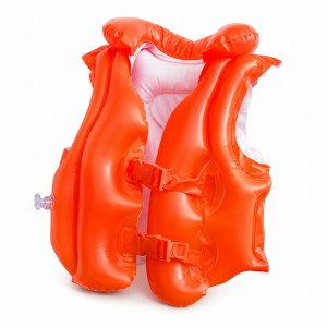 Дитячий надувний жилет Intex 58671 для плавання 50х47 см до 30 кг яскравий жилет для дітей від 3 років (AT)