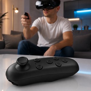 Універсальний Bluetooth контролер для VR окулярів смартфона Android iOS пульт геймпад для ігор Чорний (X26) Універсальний Bluetooth контролер для VR окулярів смартфона Android iOS пульт геймпад для ігор Чорний (X26)