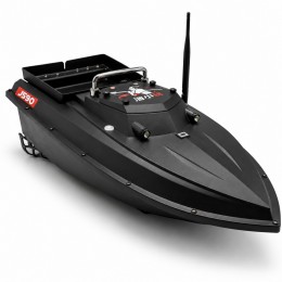 Прикормочний кораблик для риболовлі D80 GPS швидкість до 30 км/год 1 бункер 500м керування 38000mAh, чорний(SF)