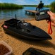 Прикормочний кораблик для риболовлі D80 GPS швидкість до 30 км/год 1 бункер 500м керування 38000mAh, чорний(SF)