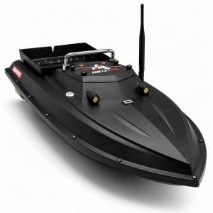 Прикормочний кораблик для риболовлі D80 GPS швидкість до 30 км/год 1 бункер 500м керування 60000mAh, чорний(SF)