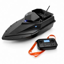 Кораблик радиоуправляемый ZV1 GPS 12000 mAh 7.4V для завоза прикормки и рыболовных снастей, Черный (КР)