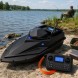 Кораблик радиоуправляемый ZV1 GPS 12000 mAh 7.4V для завоза прикормки и рыболовных снастей, Черный (КР)