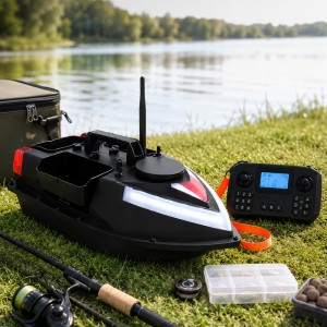 Прикормочний кораблик ZV6 GPS 12000 mAh 7.4V на радіокеруванні для завезення підгодовування, чорний (КР) Прикормочний кораблик ZV6 GPS 12000 mAh 7.4V на радіокеруванні для завезення підгодовування, чорний (КР)