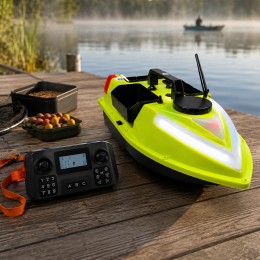 Кораблик радіокерований для риболовлі ZV6 GPS 12000 mAh 7.4V для завезення підгодовування жовтий(КР)