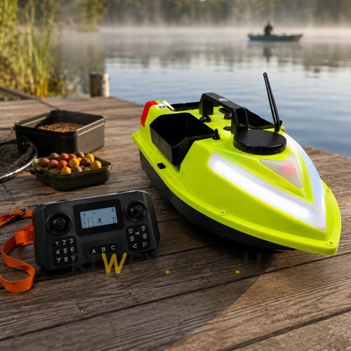 Кораблик радіокерований для риболовлі ZV6 GPS 12000 mAh 7.4V для завезення підгодовування жовтий(КР)